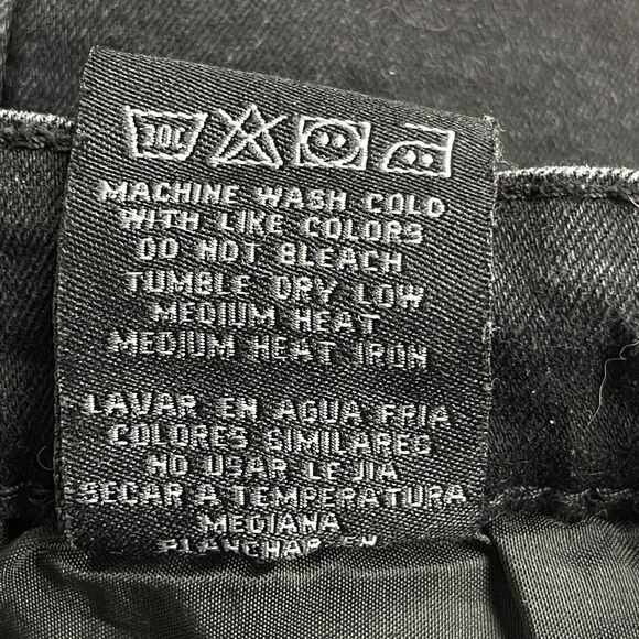 Waimea Jeans Mens 32x32 Black Skinny Fit Silver Branch Unique - Picture 7 of 12